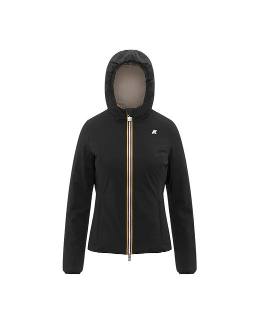 K-Way Jassen ,Veelkleurig ,Polyester Lily St Warm Double in het Black