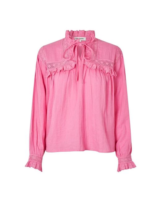 Lolly's Laundry Overhemden ,Roze ,Roze Gemma Ll Shirt Ls in het Pink