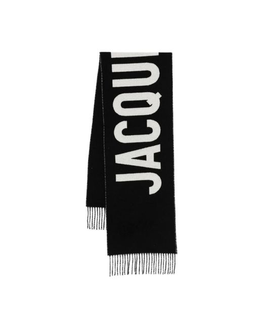 Sciarpa Con Logo Ricamato-Donna di Jacquemus in Black