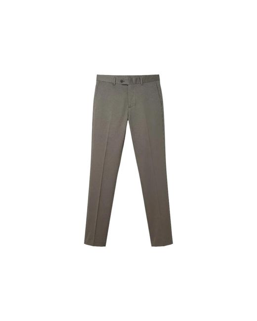 PT Torino Gray Suit Trousers for men