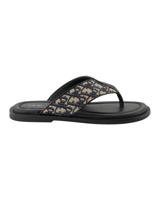 Dior Black Flip Flops for men
