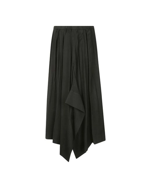 Yohji Yamamoto Black Midi Skirts