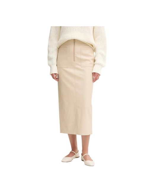 MARC AUREL Midi Rok in het Natural