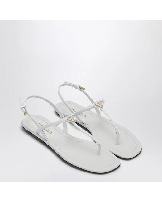 Prada White Infradito