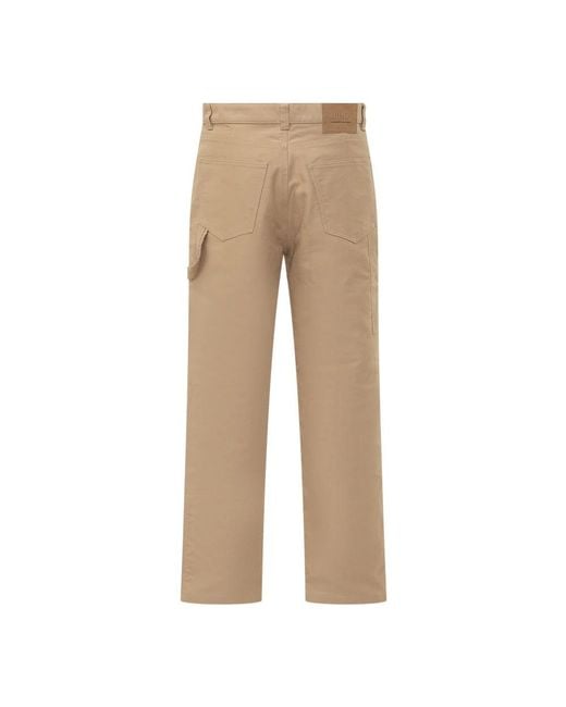 AMI Natural Straight Trousers for men