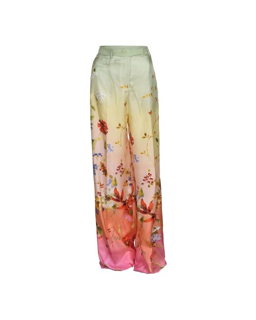 Roberto Cavalli Multicolor Wide Trousers