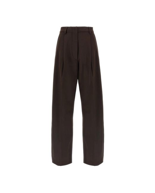 Wide Trousers Thelatest de color Black