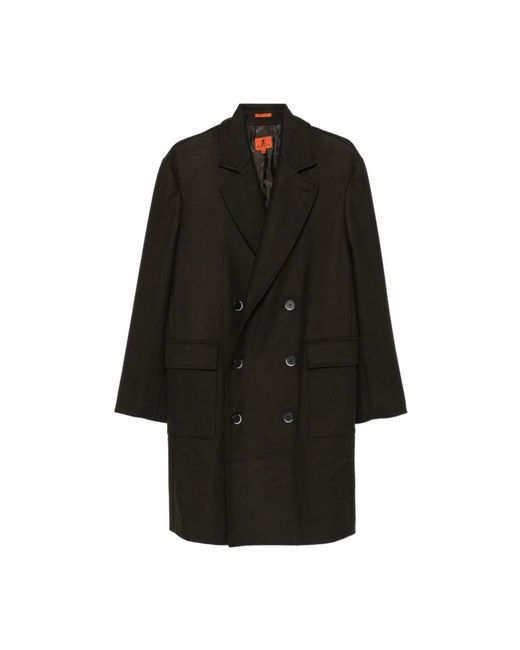 Double-Breasted Coats di Barena in Black da Uomo