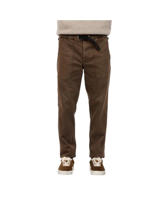 Straight Trousers di White Sand in Brown da Uomo