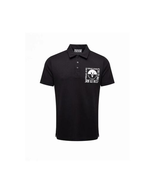Versace Jeans Couture Polo Shirts in het Black voor heren