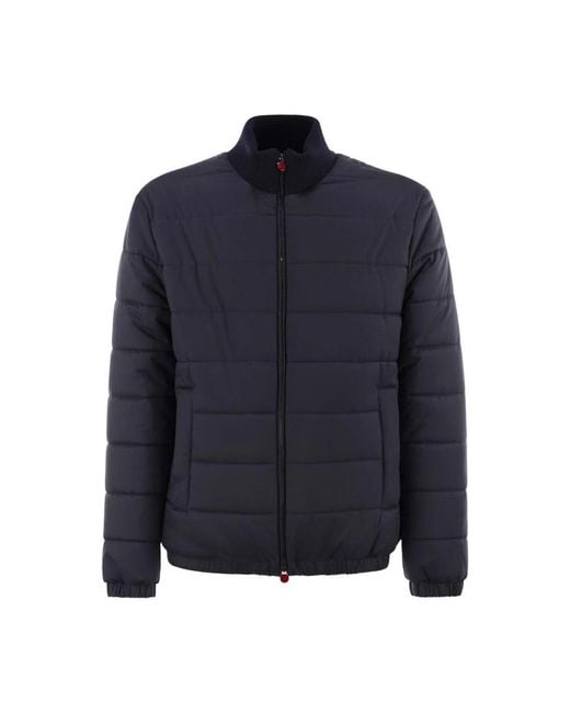 Kiton Blue Winter Jackets for men