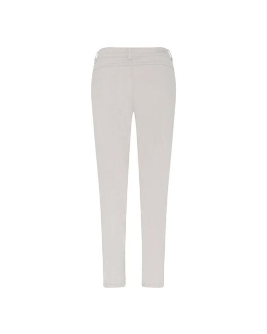 Cro White Slim-Fit Trousers