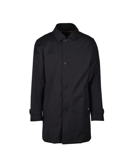 HUGO Blue Single-Breasted Coats for men