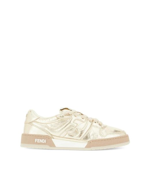 Fendi Natural Sneakers Match