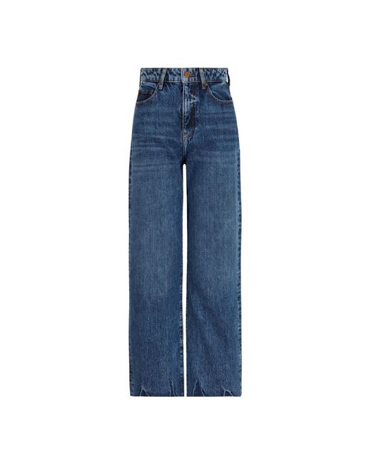 Armani Exchange Blue Wide Jeans