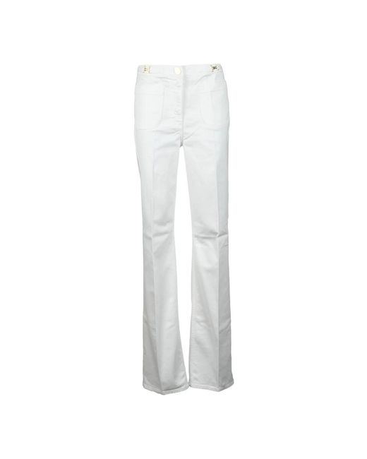 Flared Jeans di Elisabetta Franchi in White