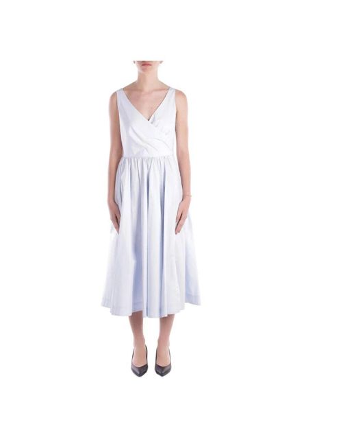 Add Blue Verstellbares Split-Kleid Mit Reißverschluss