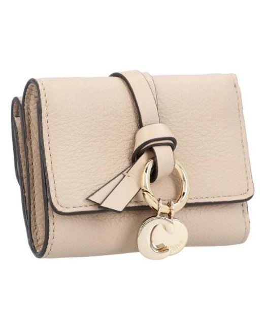 Chloé Accessoires ,Leather Wallets in het Natural