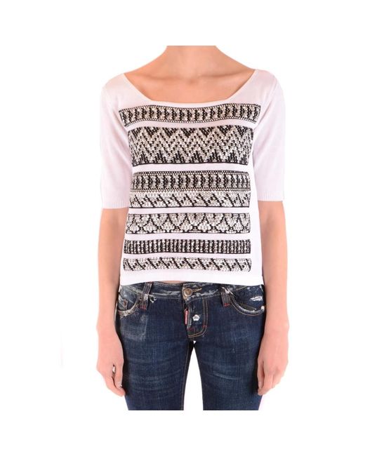 D.exterior White Blouses