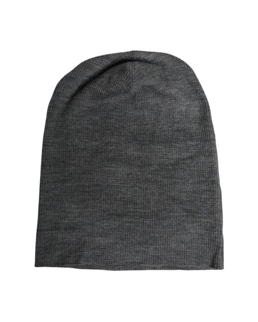 Beanies di Dolce & Gabbana in Gray da Uomo