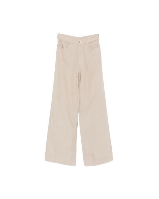 Emporio Armani Natural Wide Trousers