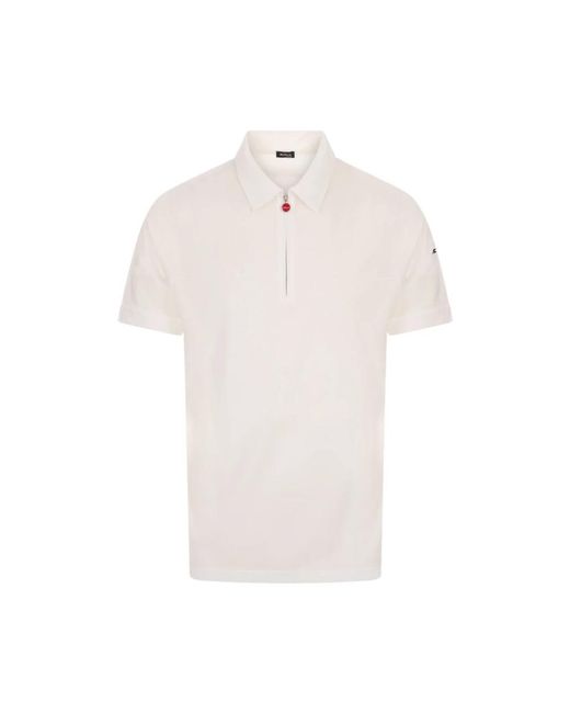 Kiton White Polo Shirts for men