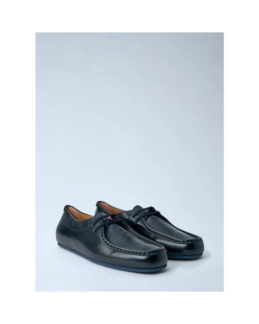 Jil Sander Blue Loafers