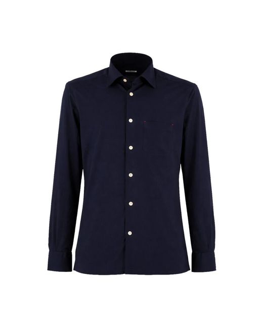 Kiton Blue Casual Shirts for men