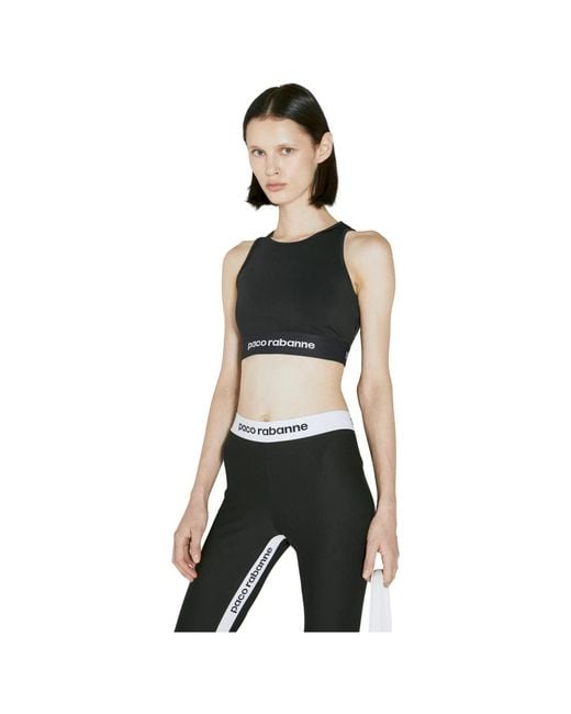 Rabanne Black Sleeveless Tops