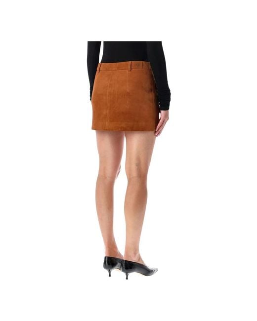 THE GARMENT Brown Short Skirts
