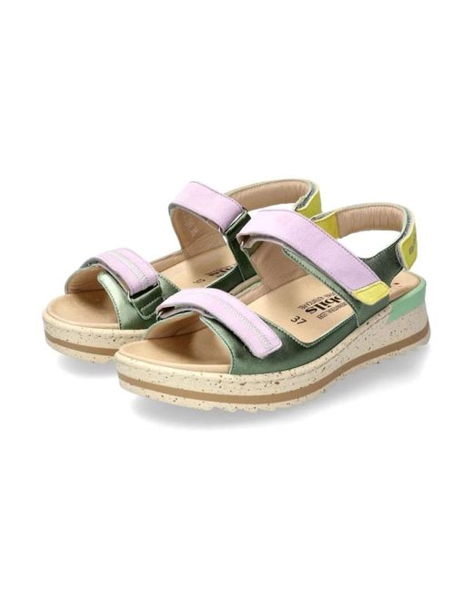 Flat Sandals Mephisto de color Green