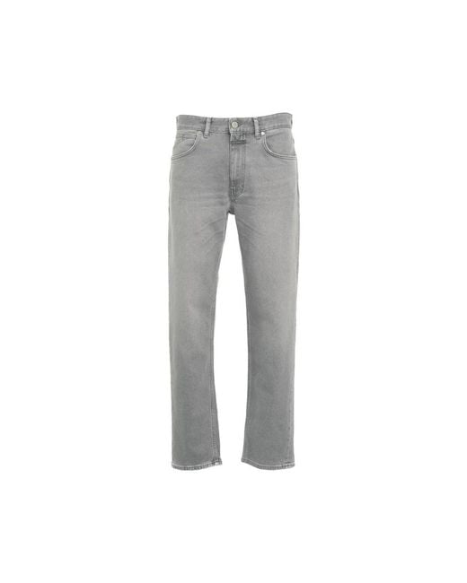 Closed Gray Straight Jeans for men
