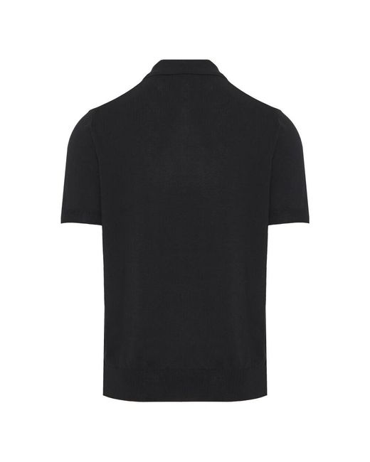 Polo Shirts di Canali in Black da Uomo