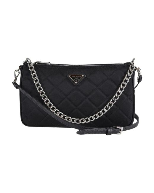 Prada Shoulder Bags in het Black