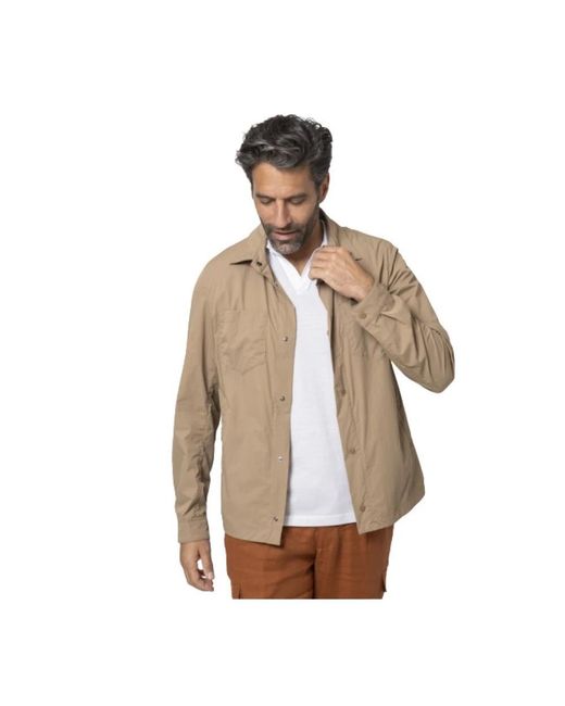 Herno Overhemden ,Nylon Nylon Overshirt in het Natural voor heren