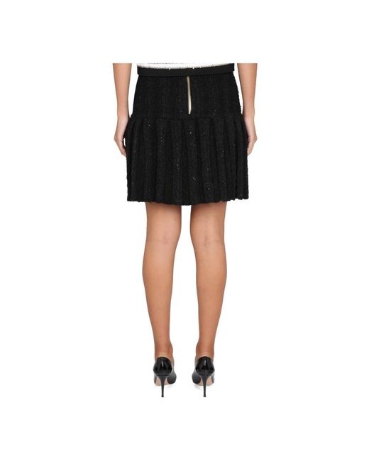 Balmain Black Short Skirts