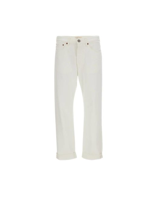 Tela Genova White Straight Fit Jeans for men