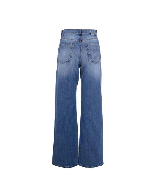 Pinko Blue Wide Jeans