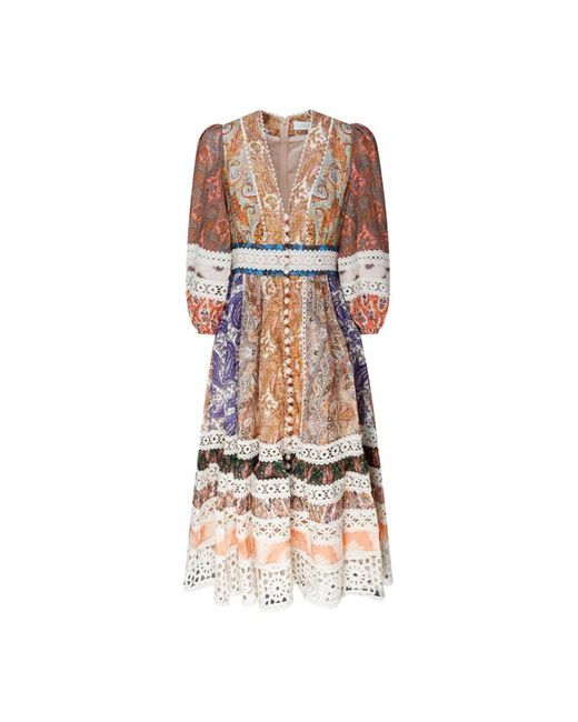 Zimmermann Brown Midi Dresses