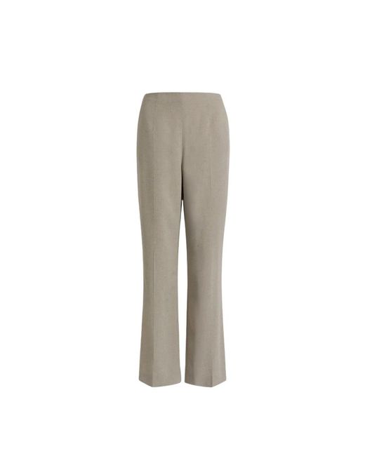 Alberta Ferretti Gray Wide Trousers