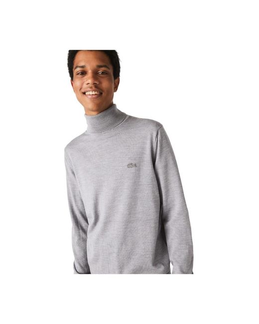Turtlenecks Lacoste de hombre de color Gray