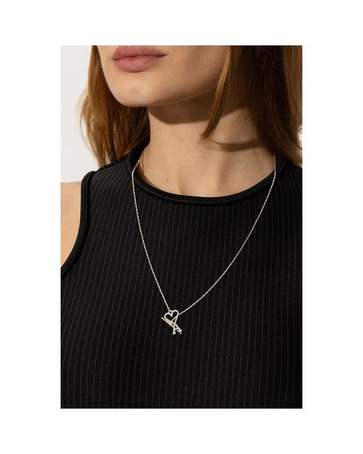 Collana con logo di AMI in White