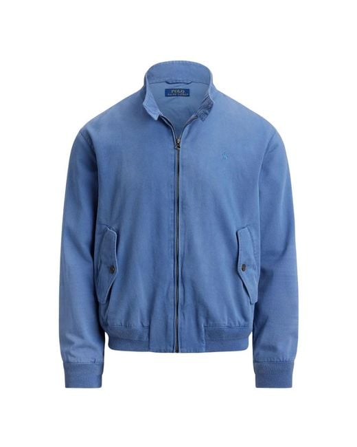 Ralph Lauren Blue Bomber Jackets for men
