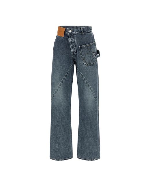 J.W. Anderson Blue Straight Fit Jeans