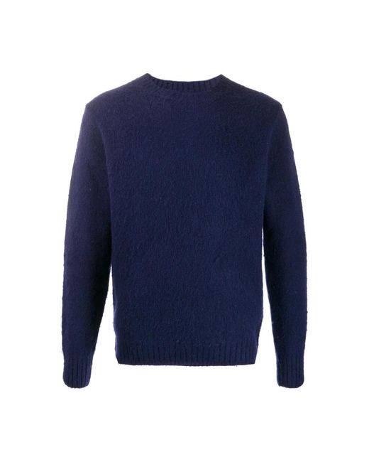 Aspesi Blue Crew Neck Jumper for men