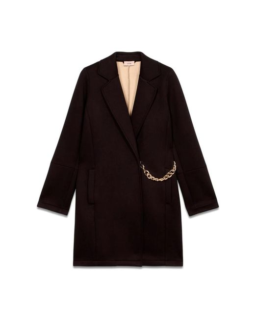 Double-Breasted Coats di Oltre in Black