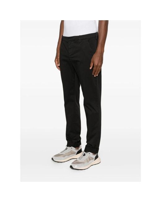 Dondup Black Chinos for men