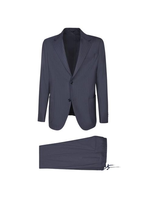 Lardini Blue Single Breasted Suits for men