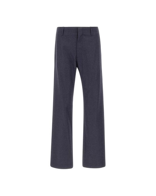 MM6 by Maison Margiela Blue Straight Trousers for men