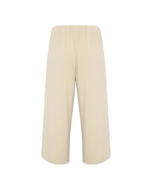 Kaffe Natural Cropped Trousers
